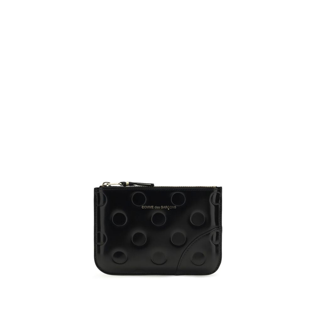 Comme Des Garçons Portefeuille Bos Taurus en cuir de veau noir