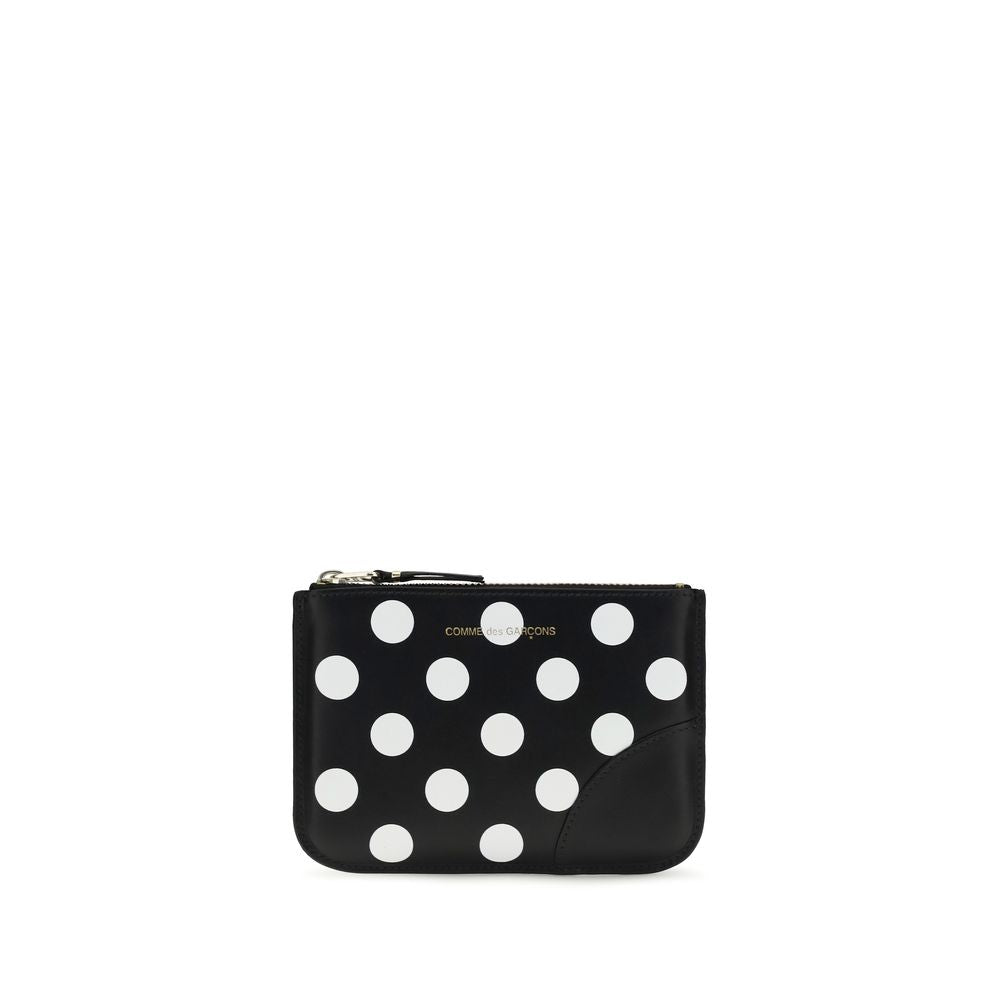 Comme Des Garçons Portefeuille Bos Taurus en cuir de veau noir