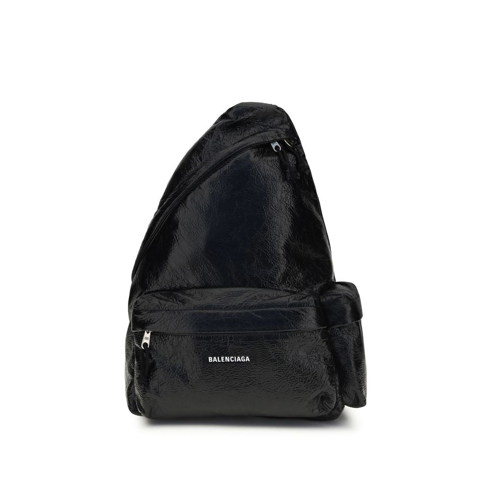Sac à dos Balenciaga en nylon noir
