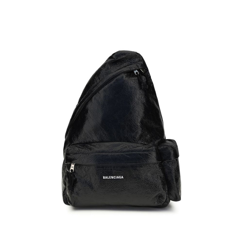 Sac à dos Balenciaga en nylon noir
