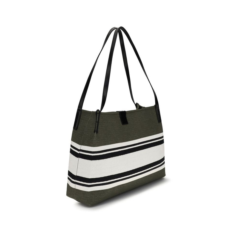 Balmain Release Tote Black Cotton Handbag