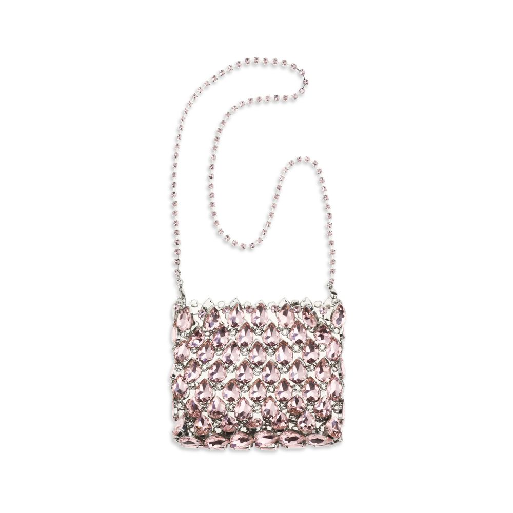 Self-Portrait Multicolor Crystal Mesh Shoulder Bag