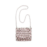 Self-Portrait Multicolor Crystal Mesh Shoulder Bag