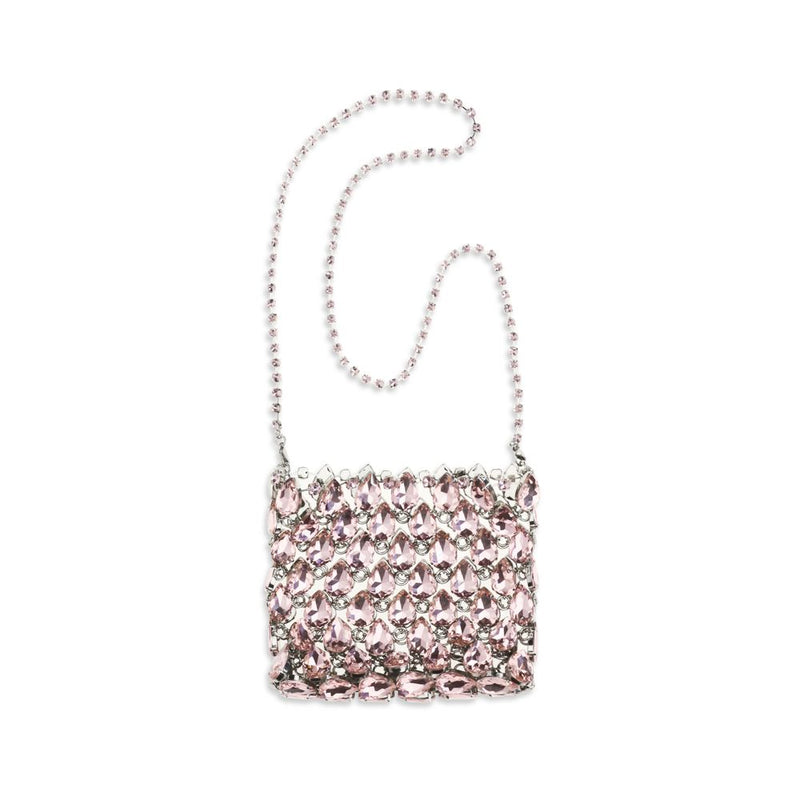 Self-Portrait Multicolor Crystal Mesh Shoulder Bag