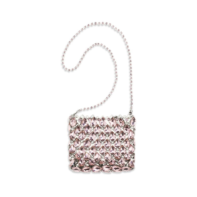 Self-Portrait Multicolor Crystal Mesh Shoulder Bag