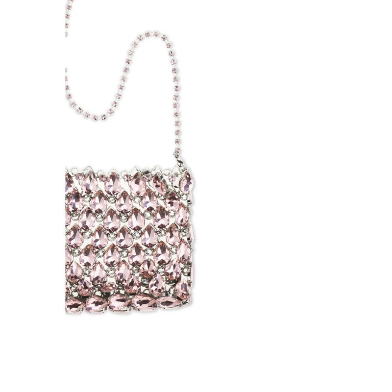 Self-Portrait Multicolor Crystal Mesh Shoulder Bag