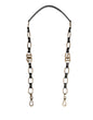 Dolce & Gabbana Black Leather Gold Chain Bag Accessory Shoulder Strap