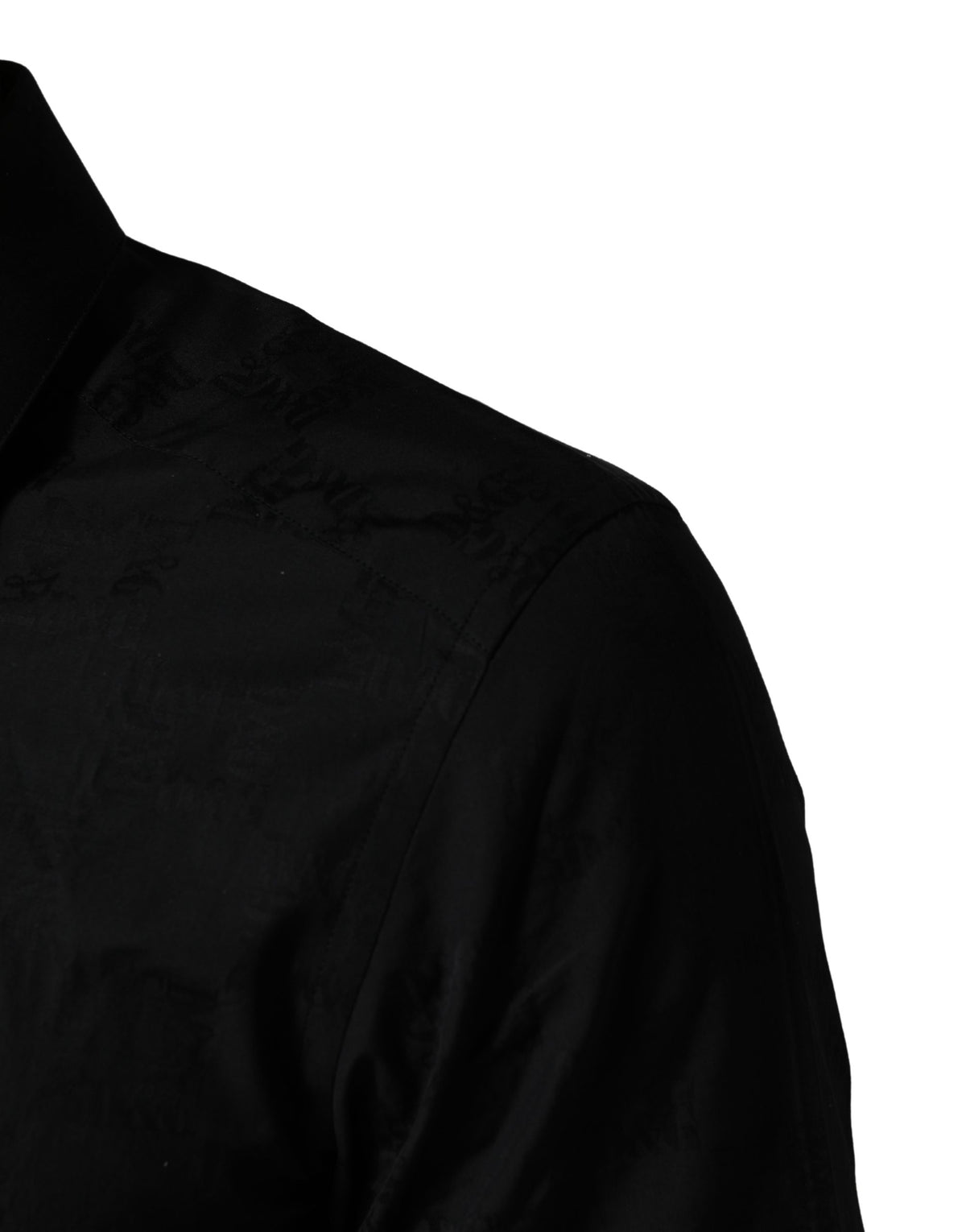 Chemise de soirée habillée Dolce & Gabbana en coton noir coupe slim MARTINI