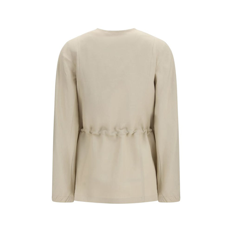 Max Mara Carezza Jacket in Beige Linen and Silk Blend