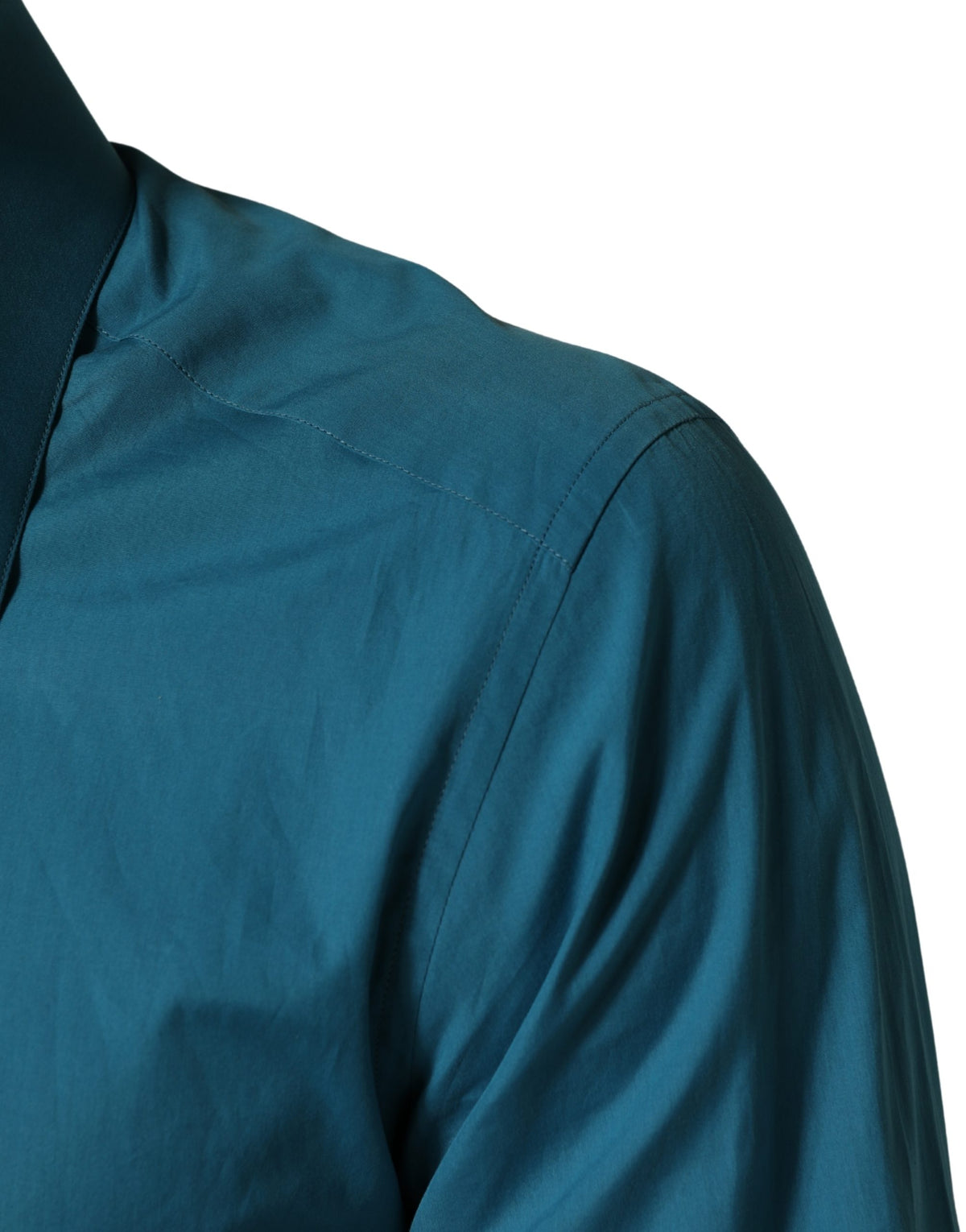 Chemise habillée en coton à manches longues Dolce & Gabbana SARTORIA bleue