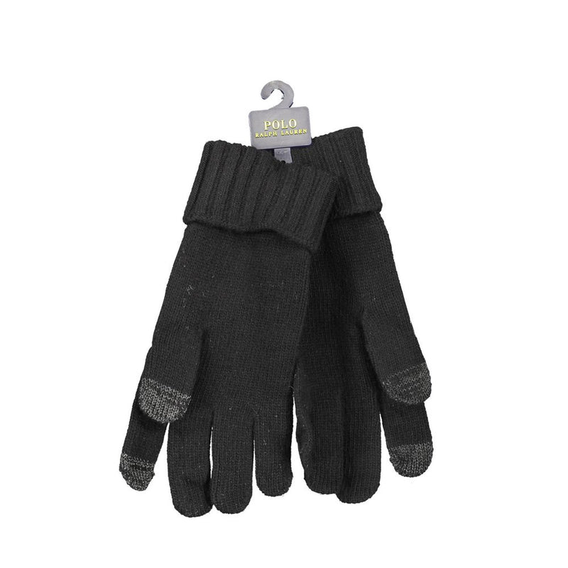 Gants en Laine Noire Ralph Lauren pour Homme