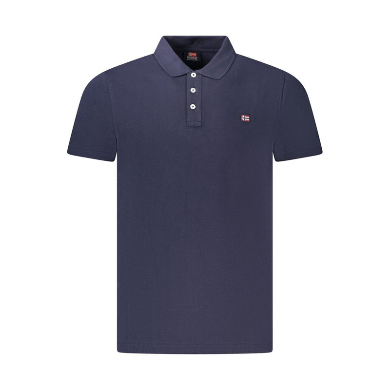 Norway 1963 Blue Cotton Men's Polo Shirt