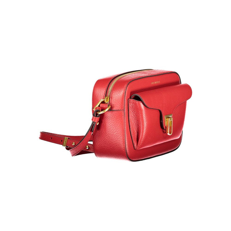 Coccinelle Red Leather Handbag for Women