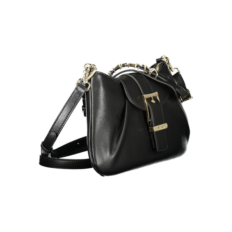 Mario Valentino Black Polyurethane Women's Handbag