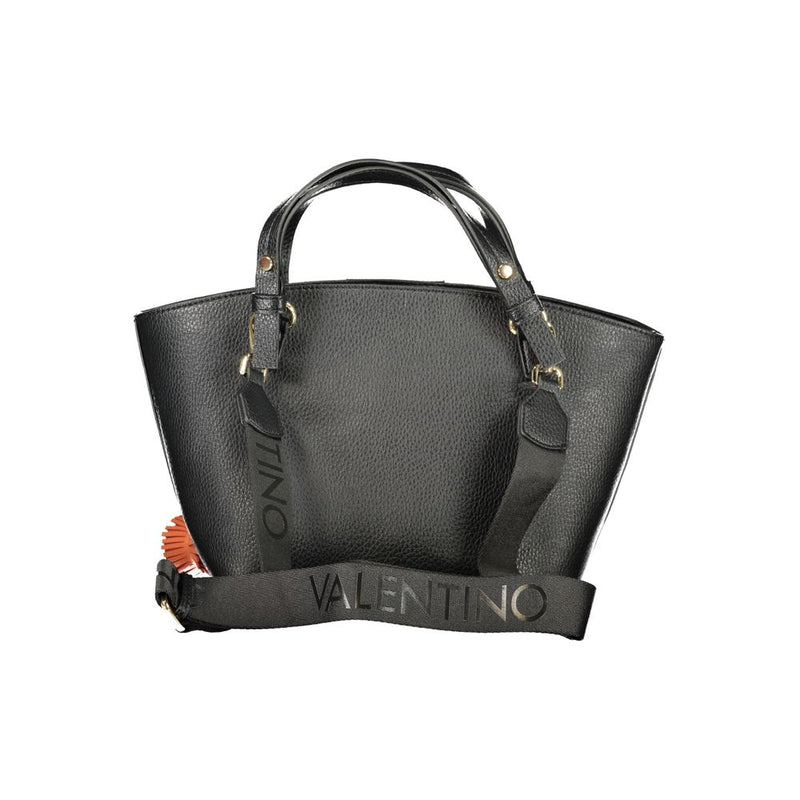 Mario Valentino Black Polyurethane Women's Handbag