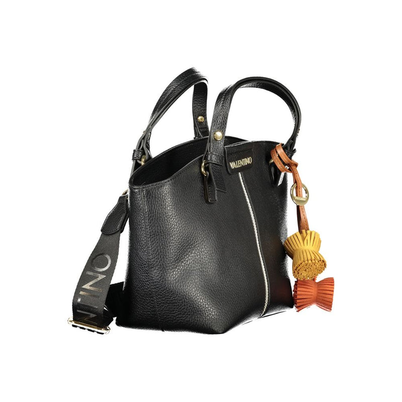 Mario Valentino Black Polyurethane Women's Handbag