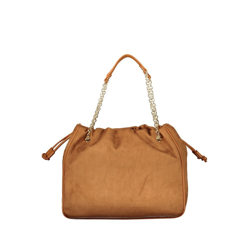Mario Valentino Brown Polyurethane Women's Shoulder Bag
