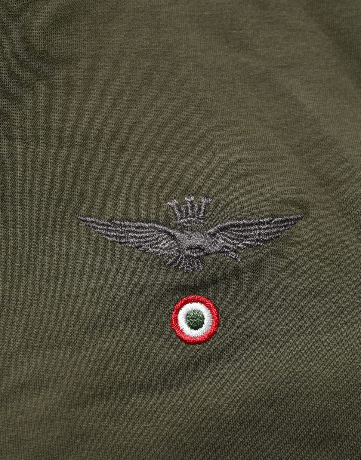 Aeronautica Militare Military Green Half Zip Sweatshirt