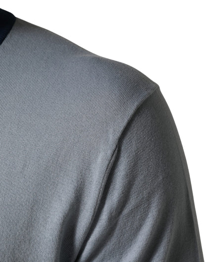 Dolce & Gabbana Blauwe Pullover met Lange Mouwen en Ronde Hals