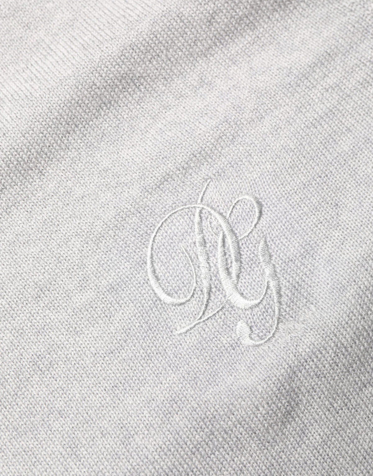 Pull Dolce & Gabbana gris à manches longues et col ras du cou