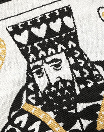 Pull ras du cou Dolce & Gabbana Homme King Of Hearts Noir
