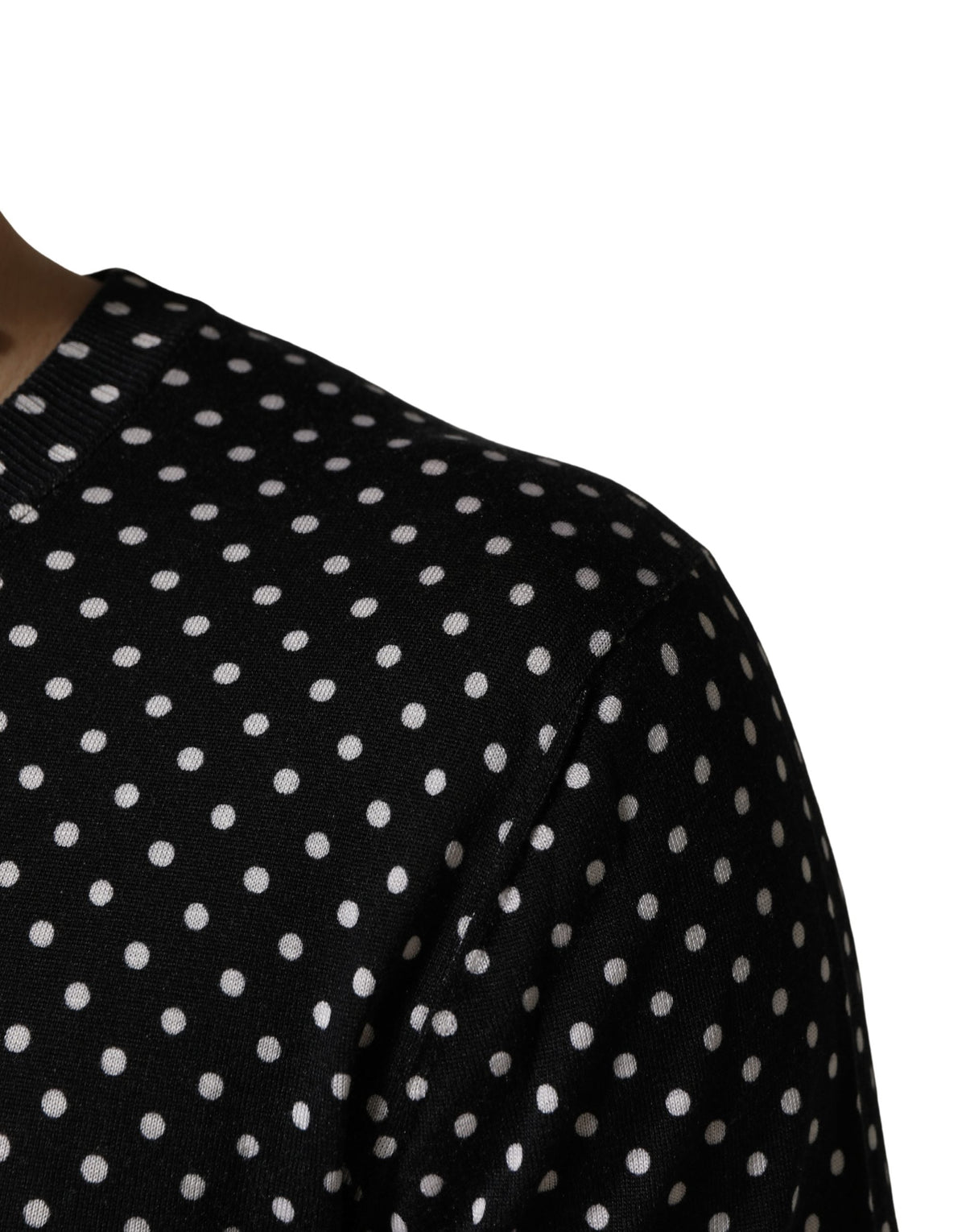 Pull Ras-du-Cou Dolce & Gabbana Noir à Pois