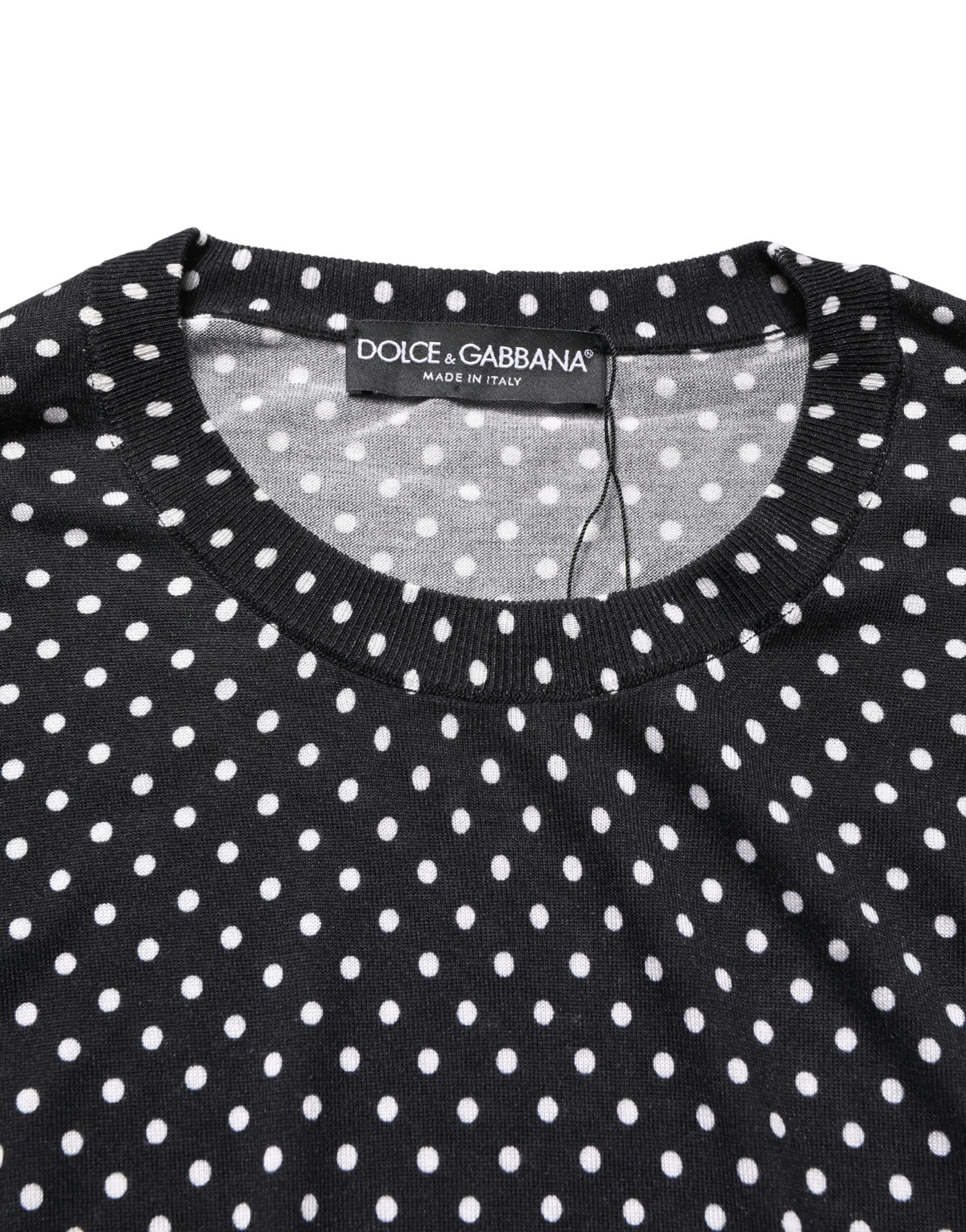 Pull Ras-du-Cou Dolce & Gabbana Noir à Pois