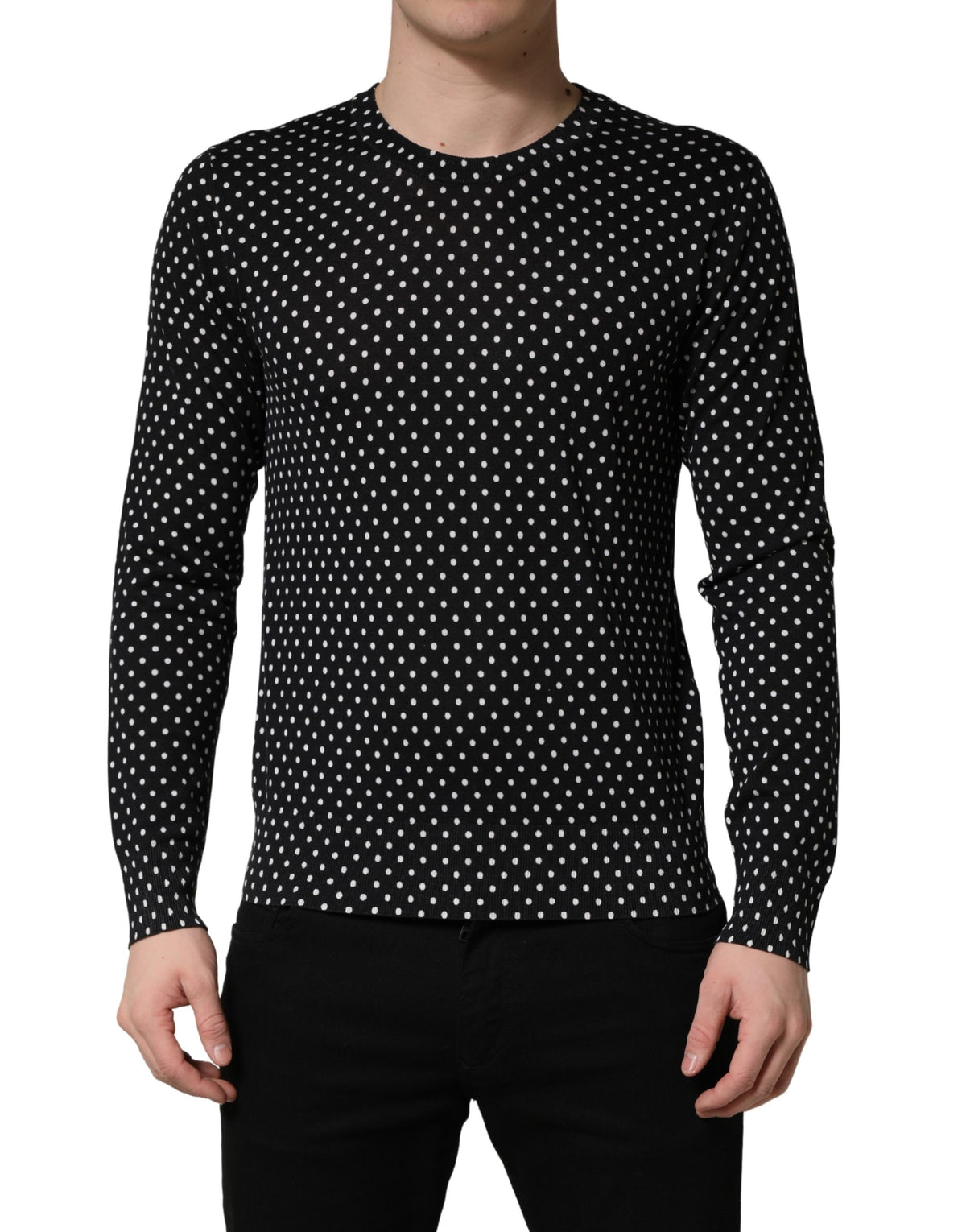Pull Ras-du-Cou Dolce & Gabbana Noir à Pois