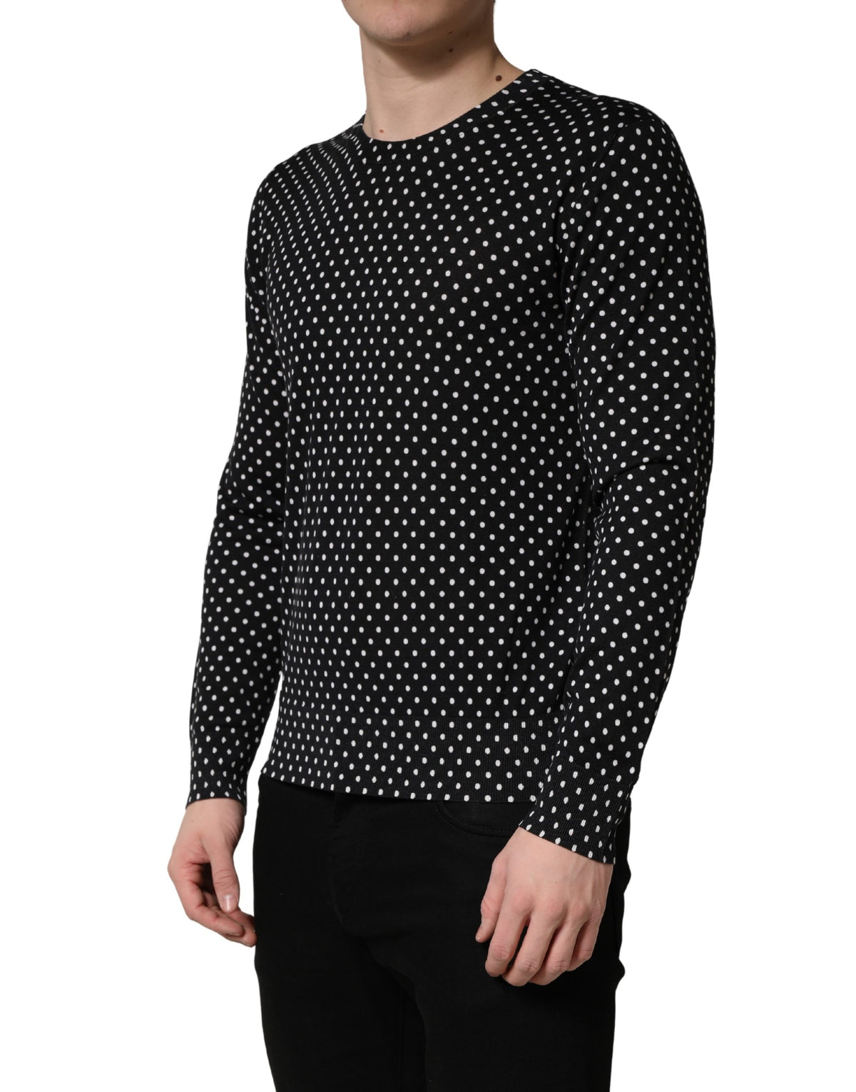 Pull Ras-du-Cou Dolce & Gabbana Noir à Pois