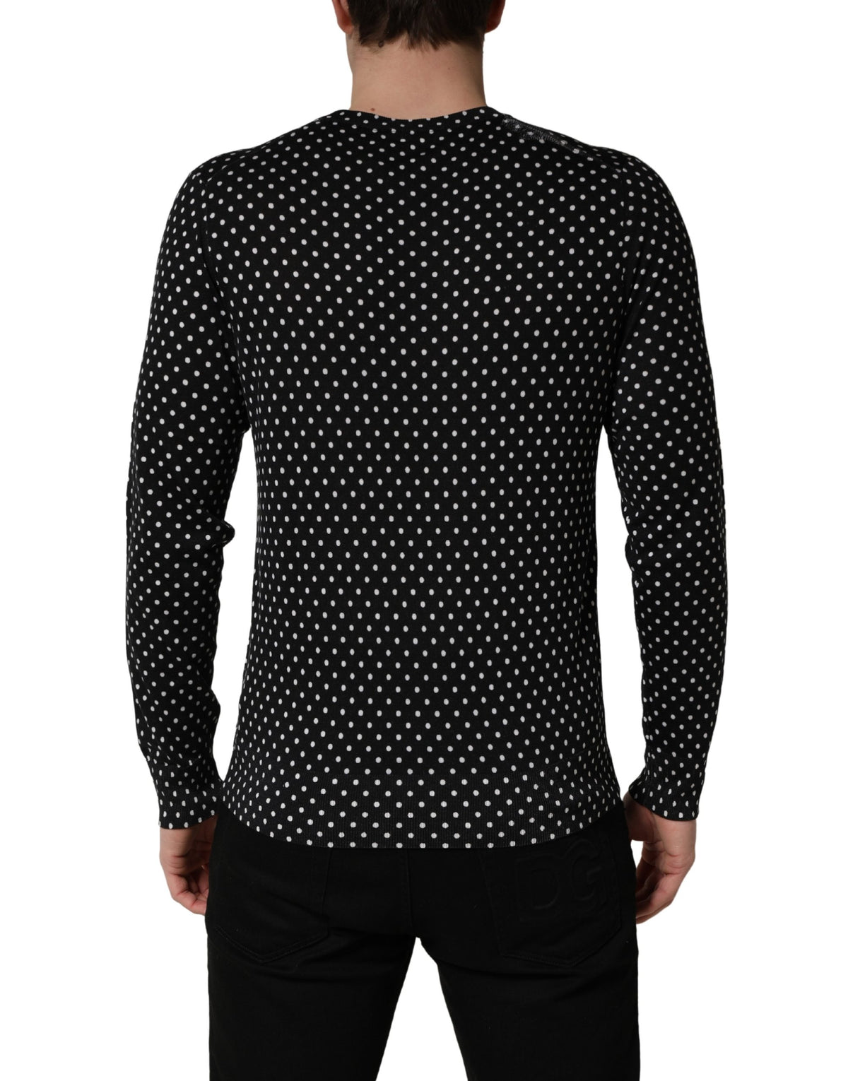 Pull Ras-du-Cou Dolce & Gabbana Noir à Pois