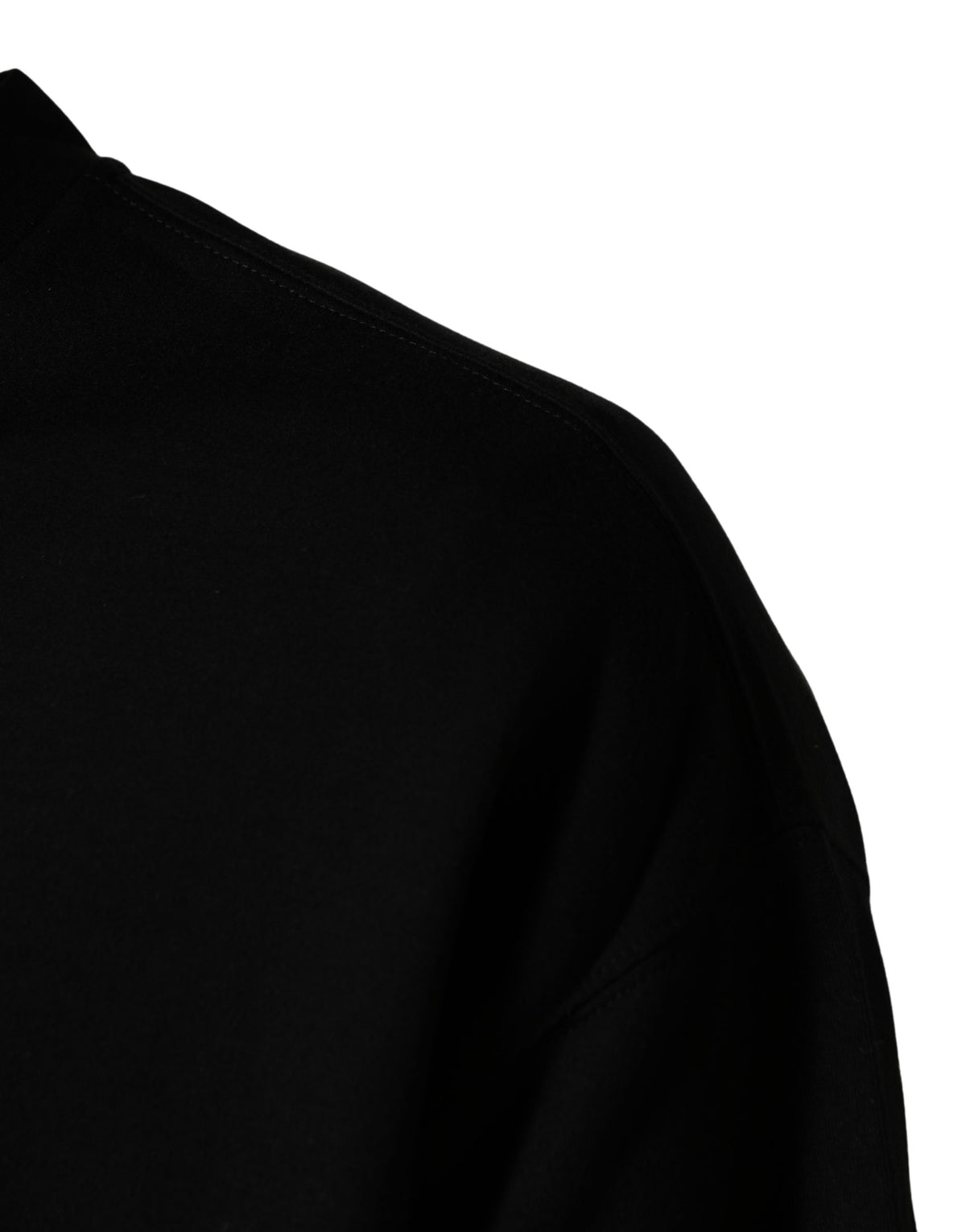 Dolce & Gabbana Pull Homme Col Rond en Coton Noir DG