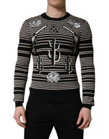 Dolce & Gabbana Pull ras du cou rayé en cachemire multicolore