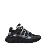 Versace Black Fabric Athletic Sneakers for Women