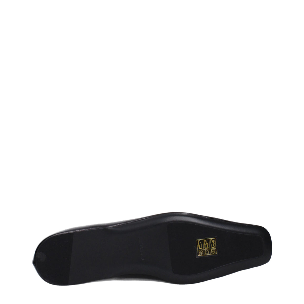 Ballerines en cuir noir Jil Sander