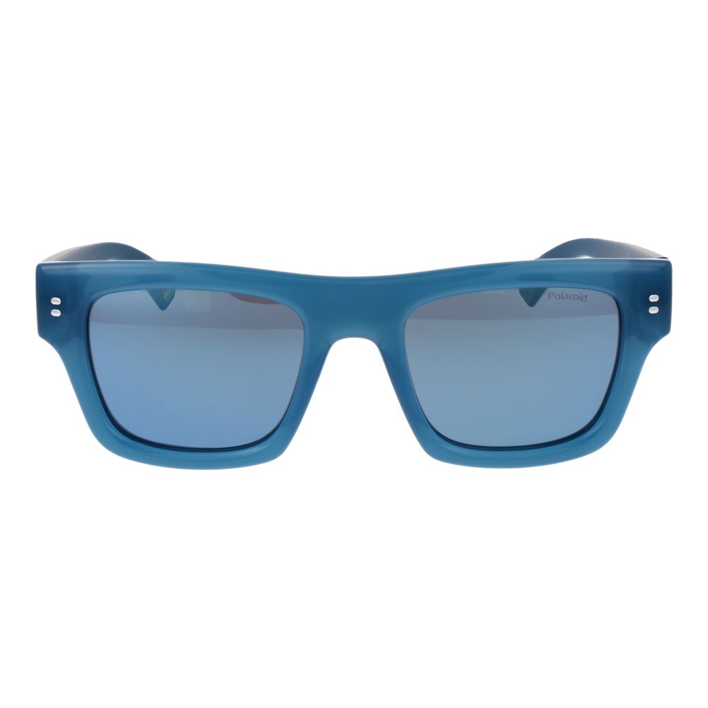 Lunettes de soleil Polaroid bleues en plastique