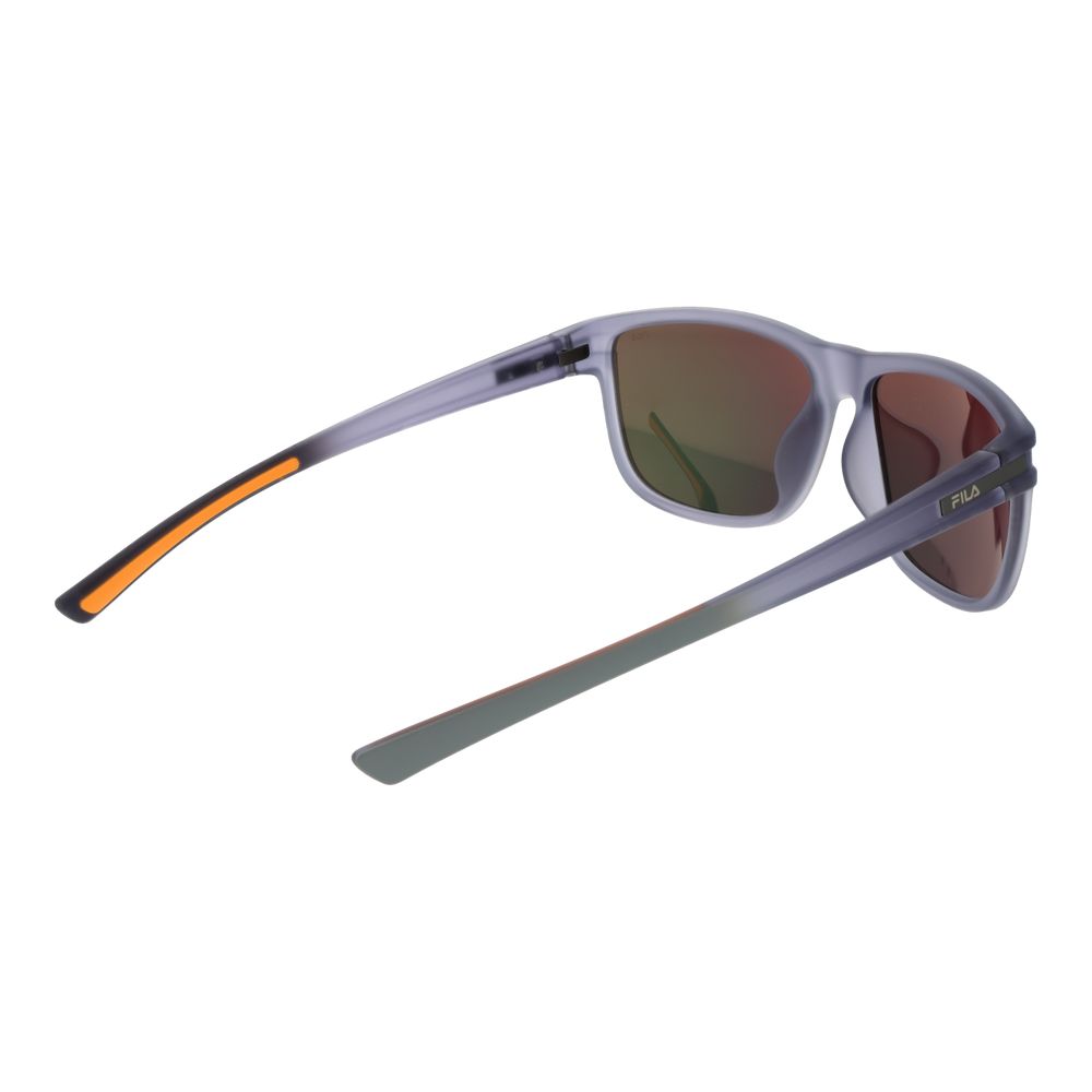 Lunettes de soleil Fila grises en plastique pour homme