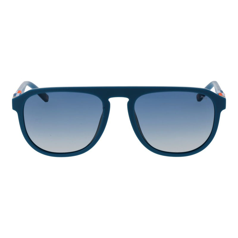 Fila Blue Rubber Aviator Sunglasses - Unisex with UV Protection