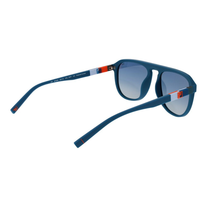 Fila Blue Rubber Aviator Sunglasses - Unisex with UV Protection