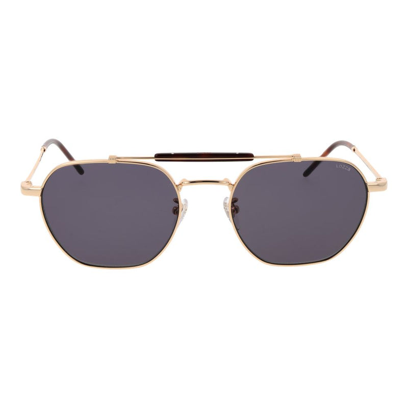 Lozza Gold Metal Sunglasses - Stylish Geometric Design