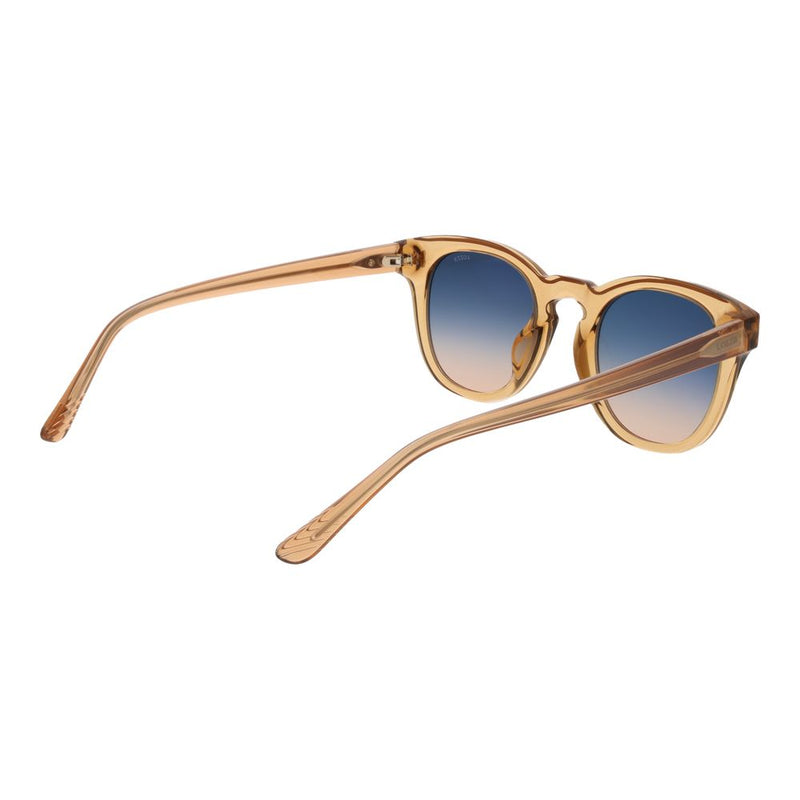 Lozza Beige Plastic Sunglasses with Blue Gradient Lenses