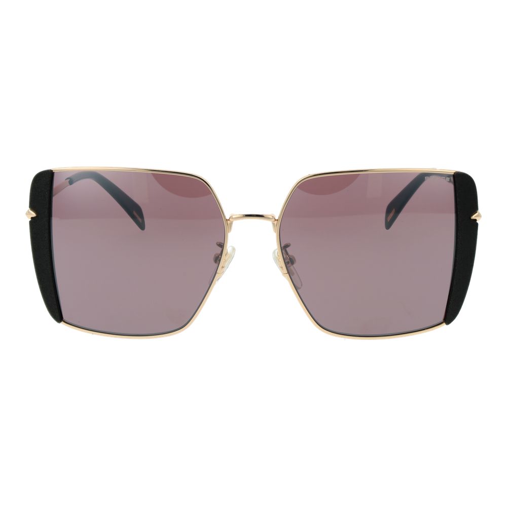 Lunettes de Soleil en Métal Doré Police pour Femmes - Élégantes et Protectrices