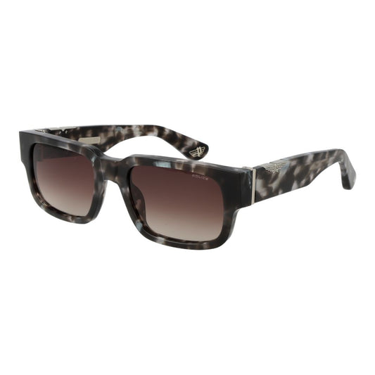Police Gray Cellulose Acetate Sunglasses - Unisex Style