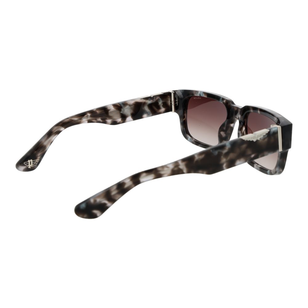 Police Gray Cellulose Acetate Sunglasses - Unisex Style