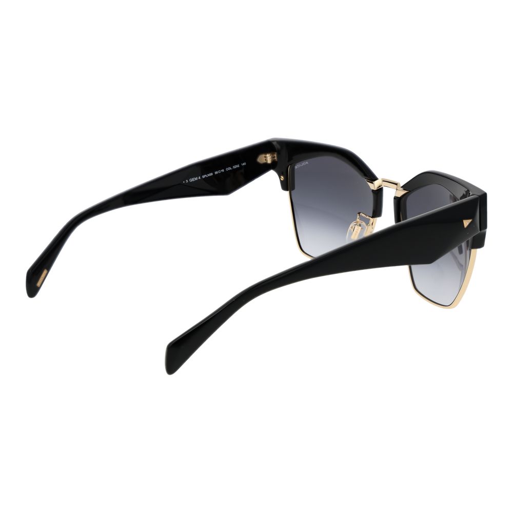 Police Black Cat Eye Plastic Sunglasses for Women