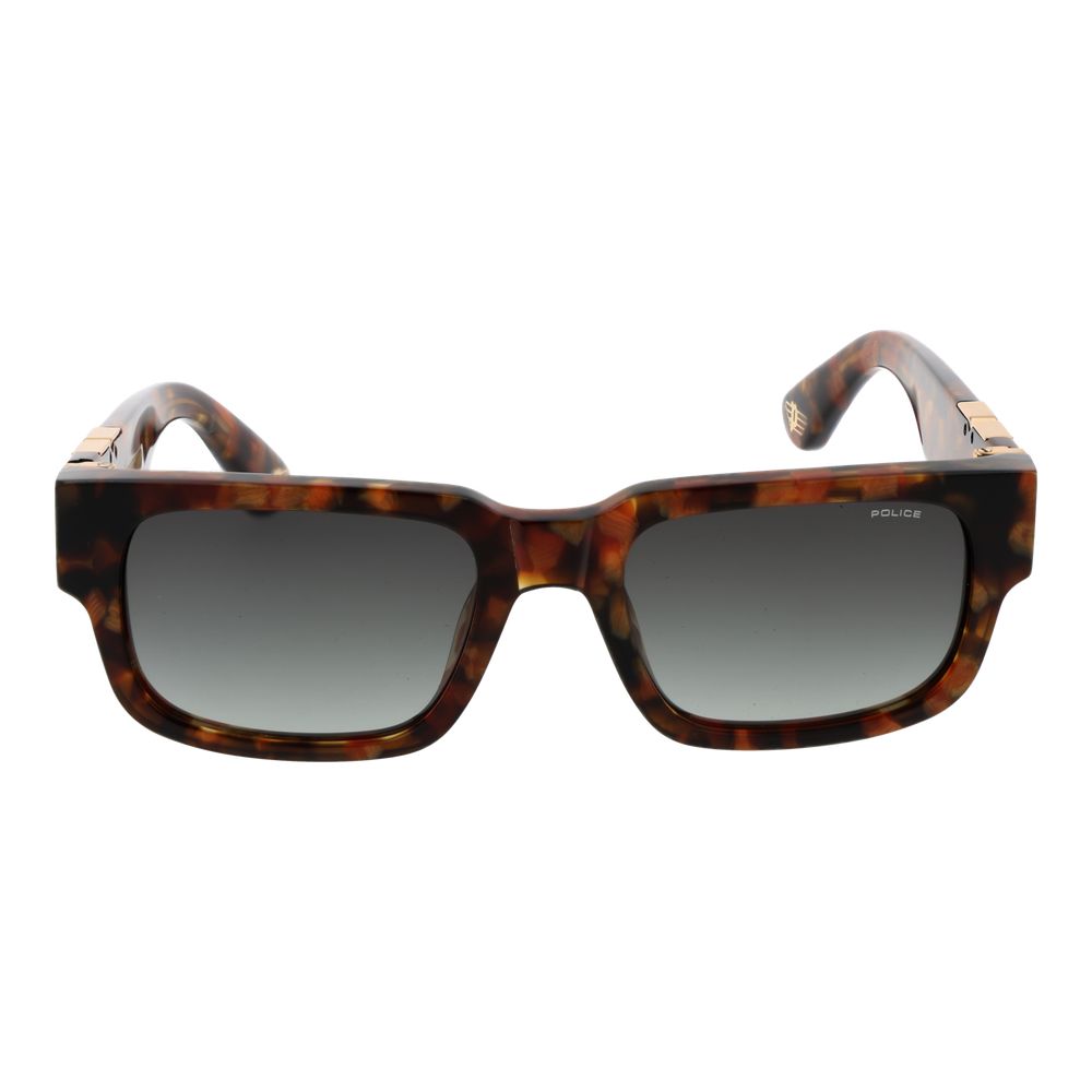 Lunettes de soleil en acétate de cellulose marron Police