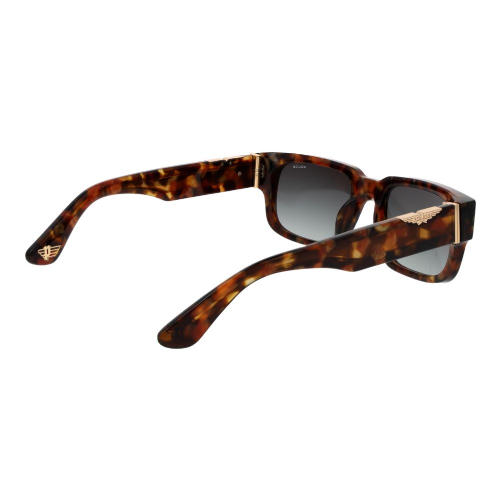 Lunettes de soleil en acétate de cellulose marron Police