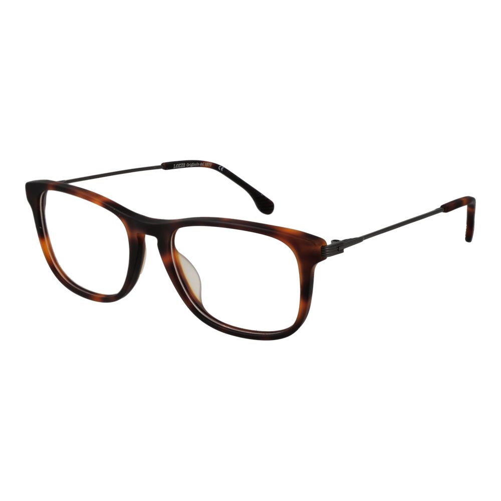 Lozza Brown Men's Glasses Frame - Stylish Rectangle Design