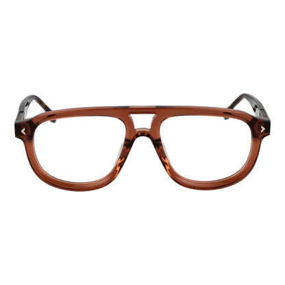 Lozza Brown Men Glasses Frame - Stylish Aviator Design