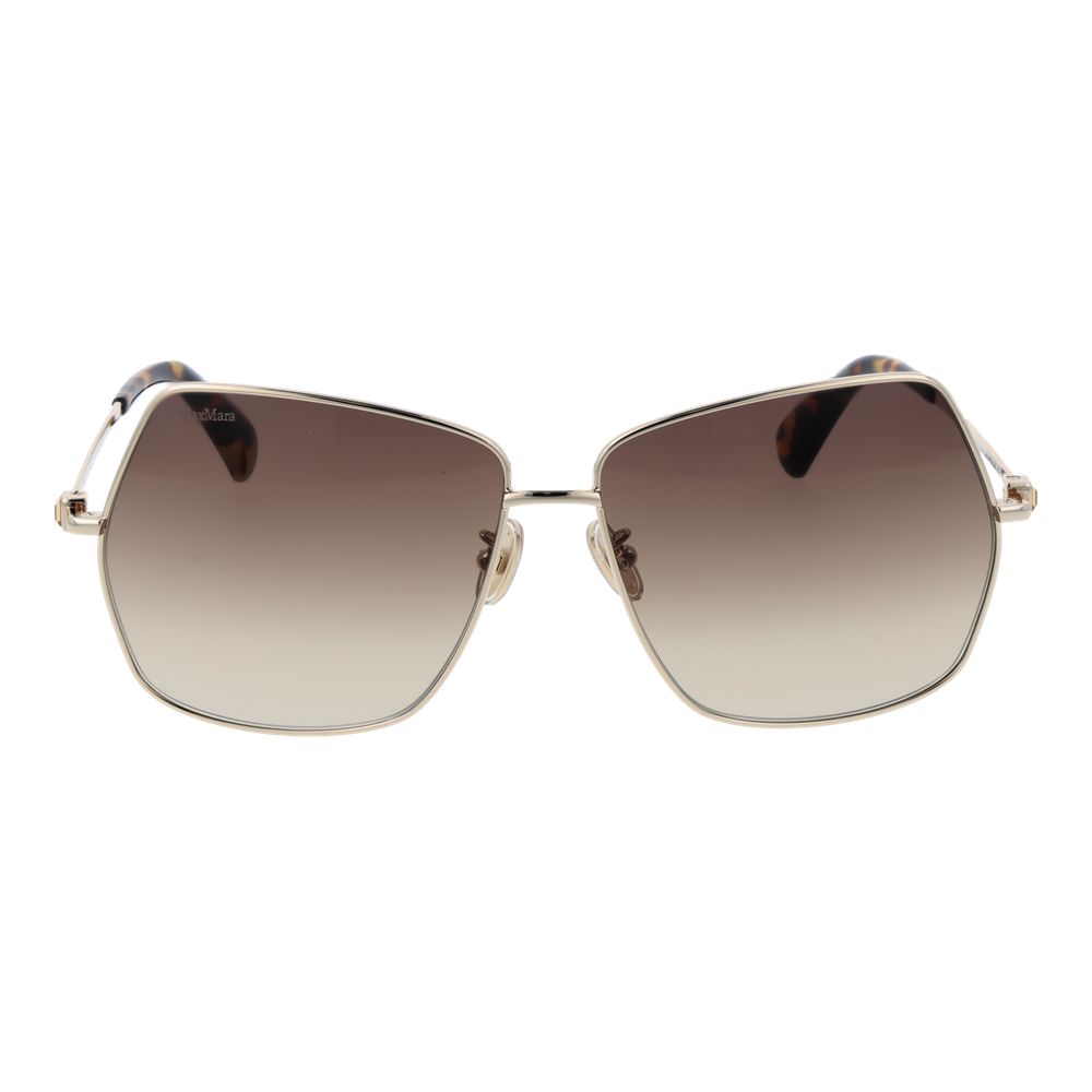 Max Mara Gold Metal Butterfly Sunglasses
