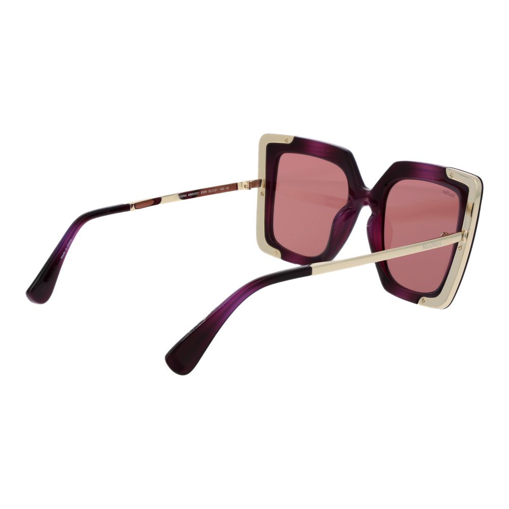 Max Mara Purple Plastic Sunglasses for Women